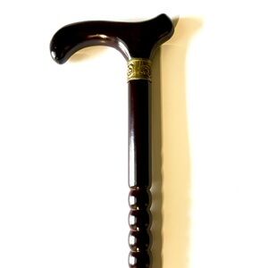 Grand Wooden Cane with handle imperfections (J)